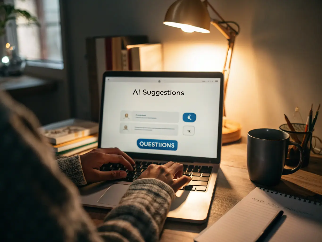 A clean, modern interface showcasing Demandflow's AI-driven website generation tool, with a user typing a simple description and the AI generating a website preview in real-time.