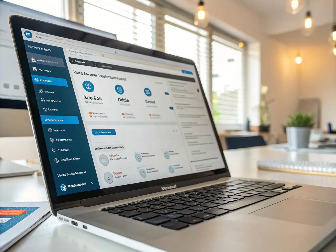 A screenshot of a WordPress backend seamlessly integrated with a website generated by Demandflow, highlighting the ease of content management and customization.